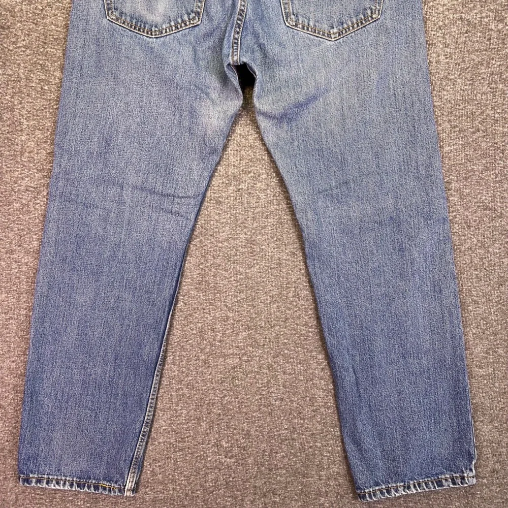 Levis 505 Jeans Mens 36x30 Blue Regular Straight Casual Denim 100% Cotton Casual